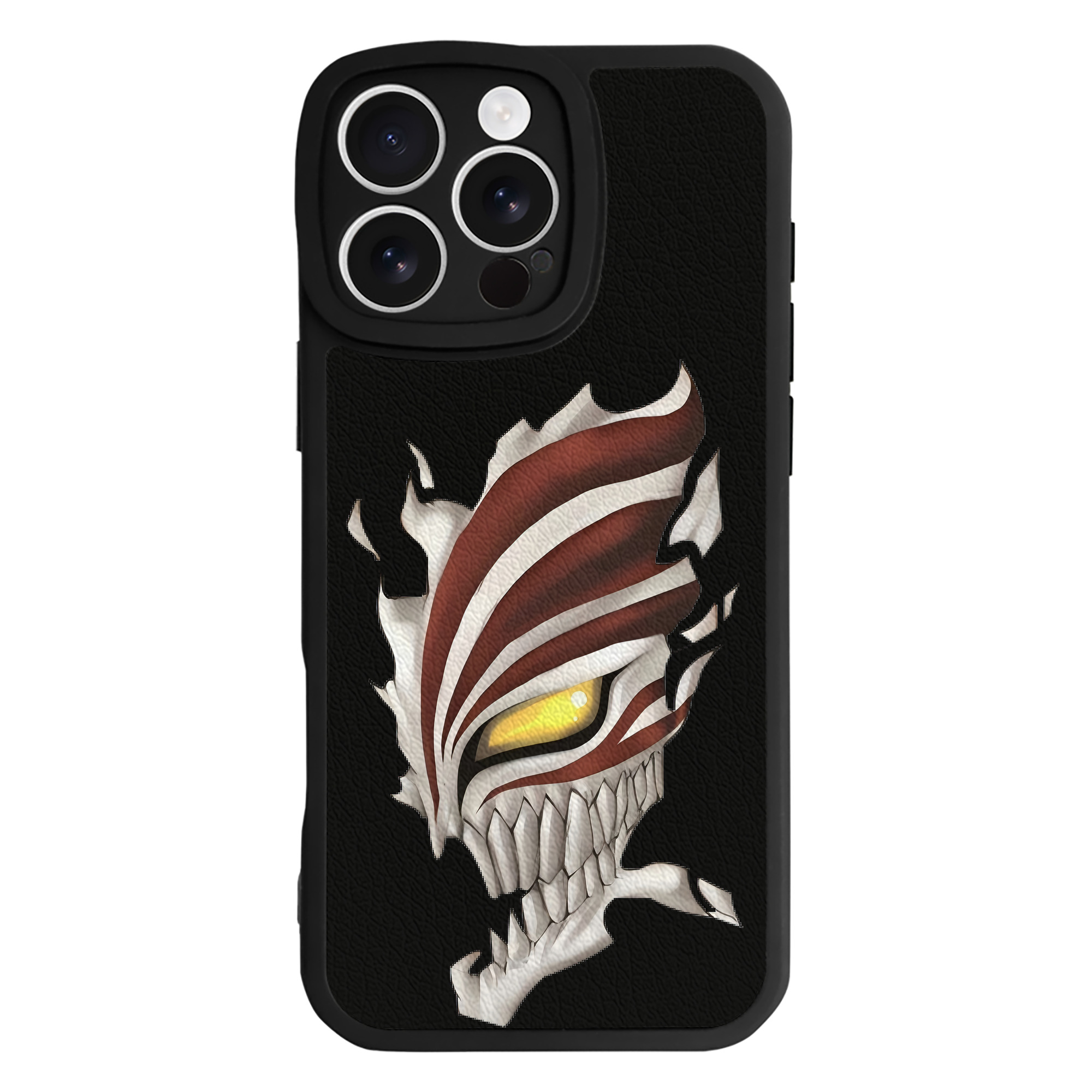 ブリーチ 黒崎一護（くろさき いちご）BLEACH Kurosaki Ichigo 【iPhone 16シリーズ対応】シリコンスマホケース（レザー調） 材質：シリコン